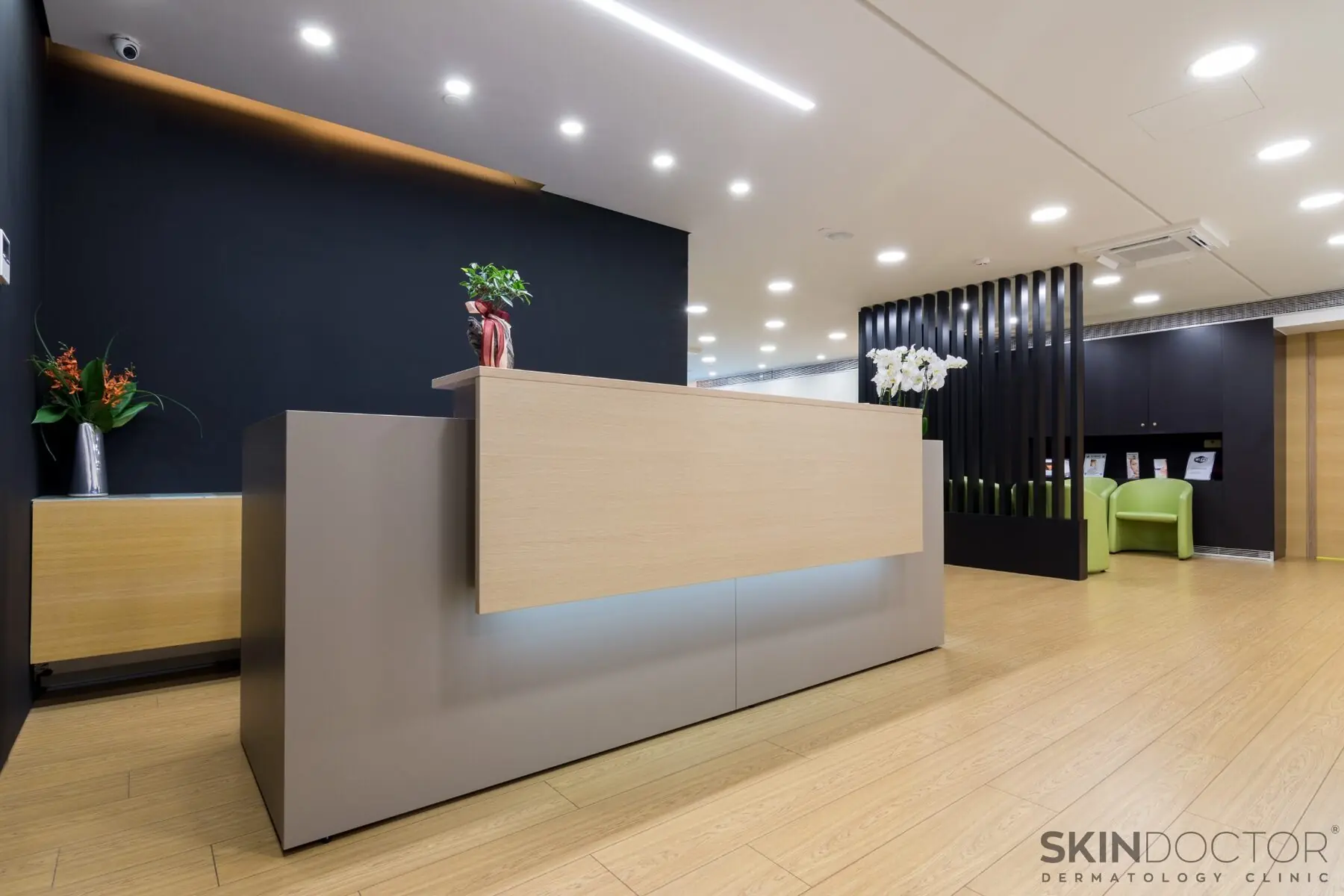 Η ρεσεψιόν της κλινικής SkinDoctor